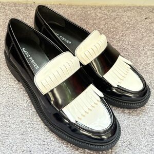 Marc Fisher Two-Tone Fringe Loafers